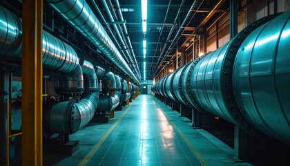 Industrial Pipeline System in Modern Infrastructure with Steel Tubing