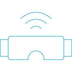 VR icon single vector illustration