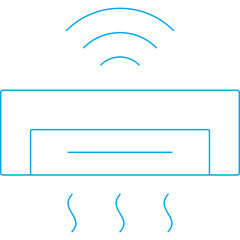 AC icon single vector illustration
