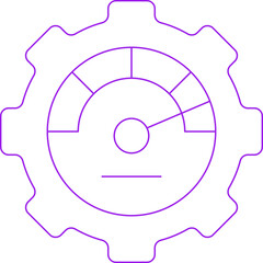 Gear icon single vector illustration