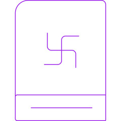 Holy book icon single vector illustration