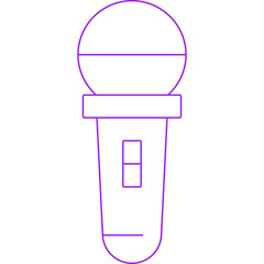 Mic icon single vector illustration