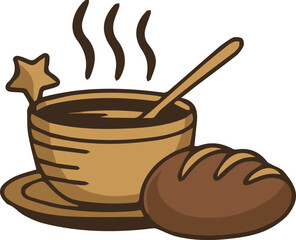 A black and white logo of a seahorse with a chef hat on it.