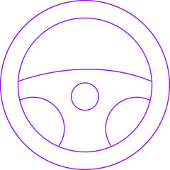 Car steering icon single vector illustration