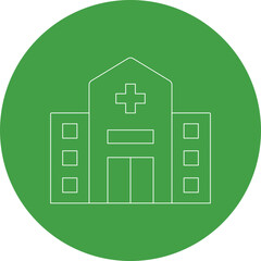Hospital icon single vector illustration