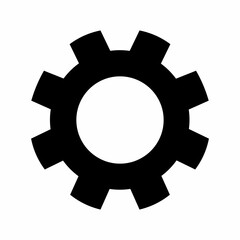 Gears icon. Flat design.