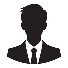 Anonymous Business Person Silhouette Profile Vector Representation