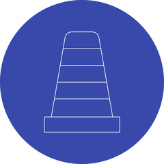 VLC icon single vector illustration