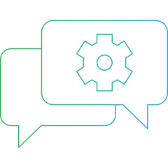 Chat icon single vector illustration