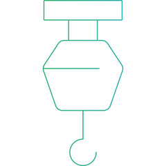 Hook icon single vector illustration