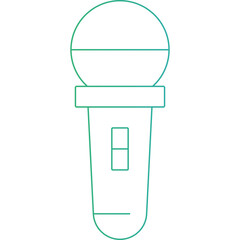 Mic icon single vector illustration