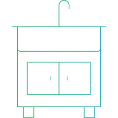 Sink icon single vector illustration