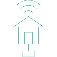 Smart bird house icon single vector illustration