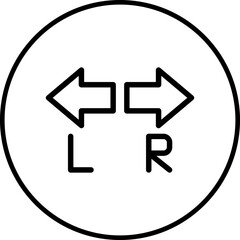 Directions icon single vector illustration