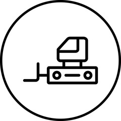 Escavator icon single vector illustration