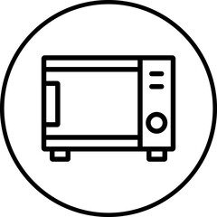 Microwave icon single vector illustration