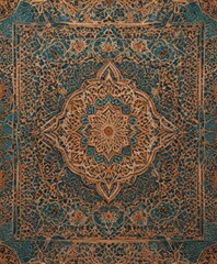 Intricate Moroccan geometric pattern, flat design, seamless repeat ,  islamic,  geometric