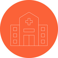 Hospital icon single vector illustration