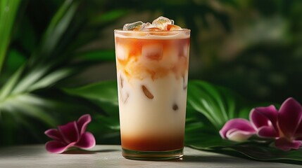 Gourmet Caramel Latte with Crumble Topping