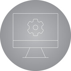 Settings icon single vector illustration