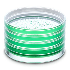 Obraz premium petri dishes agar plates isolated on transparent background