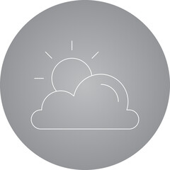 Sun icon single vector illustration