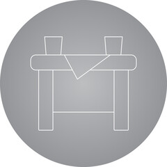 Table icon single vector illustration