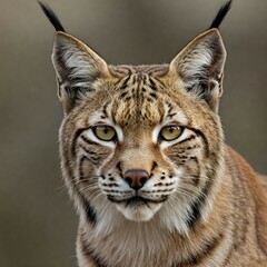 Naklejka premium Intense Lynx Portrait
