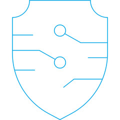 Security icon single vector illustration