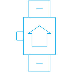 Smartwatch icon single vector illustration