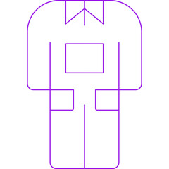 Dress icon single vector illustration