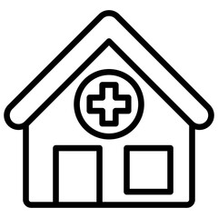 Clinic - outline icon  Medical Services