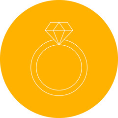 Ring icon single vector illustration