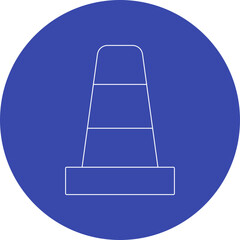 VLC icon single vector illustration