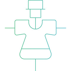 Dresses icon single vector illustration