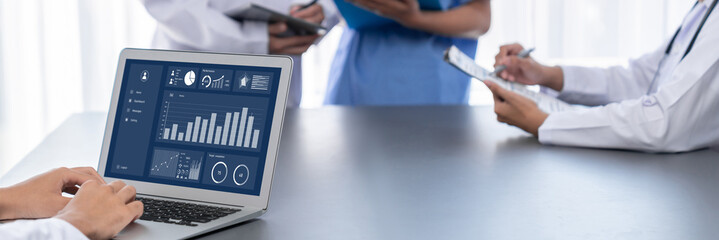 Business data dashboard provide brisk business intelligence analytic for marketing strategy planning