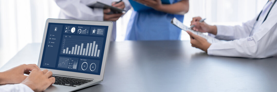 Business data dashboard provide brisk business intelligence analytic for marketing strategy planning