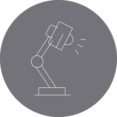 Lamp icon single vector illustration