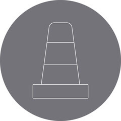 VLC icon single vector illustration