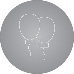 Balloons icon single vector illustration