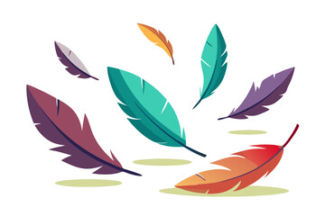 Fototapeta premium Set of colorful leaves