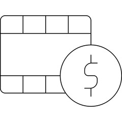 Videos icon single vector illustration