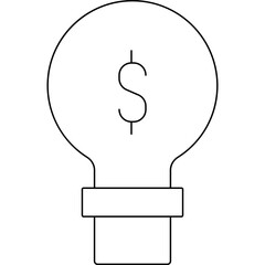 Bulb icon single vector illustration