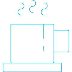 Coffee cup icon single vector illustration