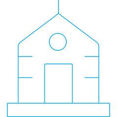 House icon single vector illustration