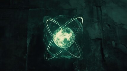 Flashcard of Radium atom illustration illustration , no logos, no brands