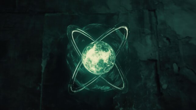 Flashcard of Radium atom illustration illustration , no logos, no brands