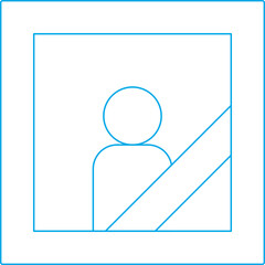 Profile picture icon single vector illustration