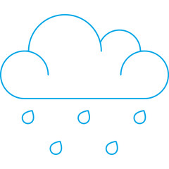 Rain icon single vector illustration