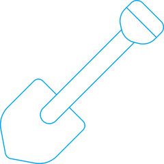 Showel icon single vector illustration